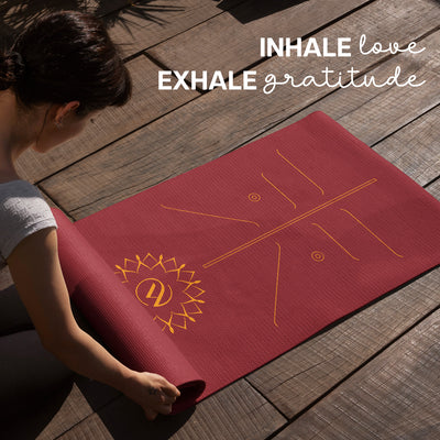 Lotus Alignment TPE Yoga Mat - 10mm