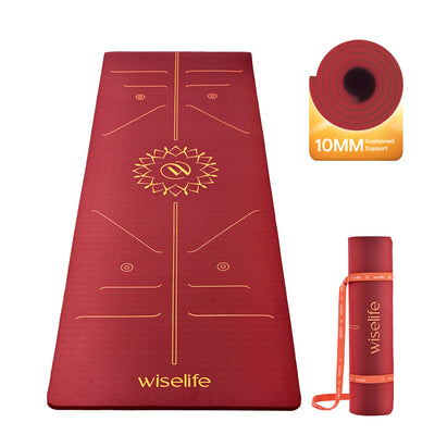 Lotus Alignment TPE Yoga Mat - 10mm