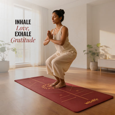Lotus Alignment TPE Yoga Mat - 10mm