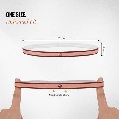 WISE Silicone-Grip Headband Set of 2