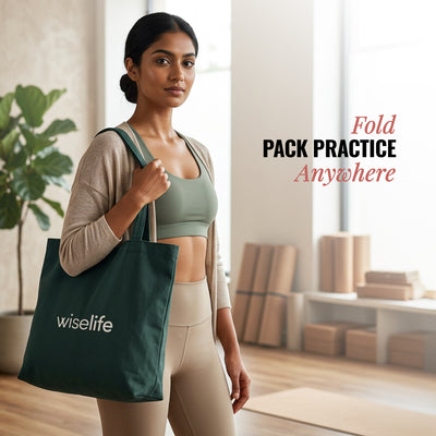 Wiselife Foldable Travel Yoga Mat TPE 5mm