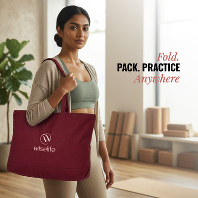 Foldable Travel Yoga Mat Eco TPE 5mm With Carry Bag