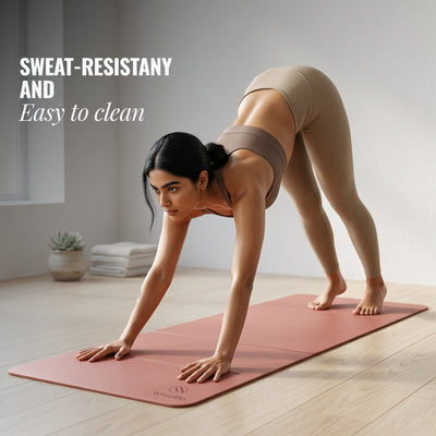 Wiselife Foldable Travel Yoga Mat TPE 5mm