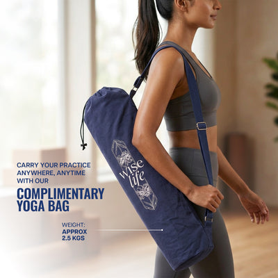 PU & Natural Rubber Yoga Mat - 6mm, Mountain Peace