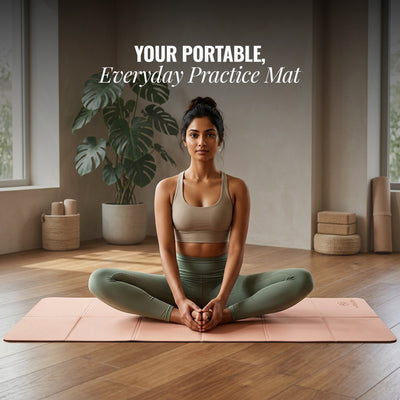 Wiselife Foldable Travel Yoga Mat TPE 5mm
