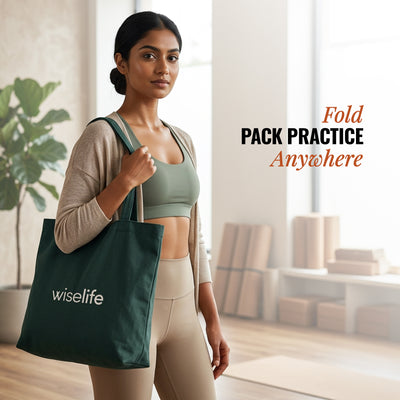 Wiselife Foldable Travel Yoga Mat TPE 5mm