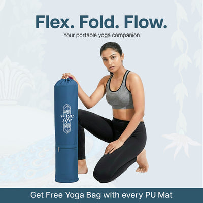 PU Printed & Natural Rubber Yoga Mat - 6mm, Rambagh