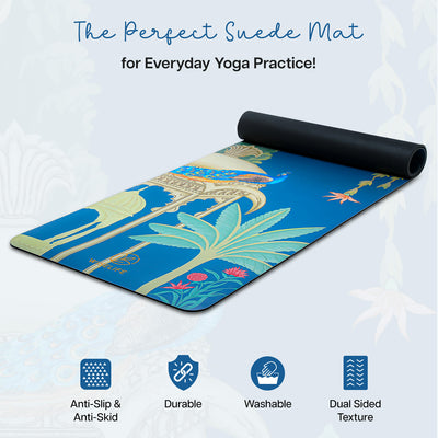 PU Printed & Natural Rubber Yoga Mat - 6mm, Rambagh