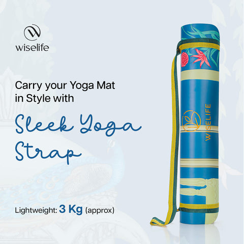 PU Printed & Natural Rubber Yoga Mat - 6mm, Rambagh