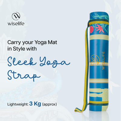 PU Printed & Natural Rubber Yoga Mat - 6mm, Rambagh