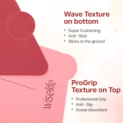 Dual Layer Alignment TPE Yoga Mat- 6mm