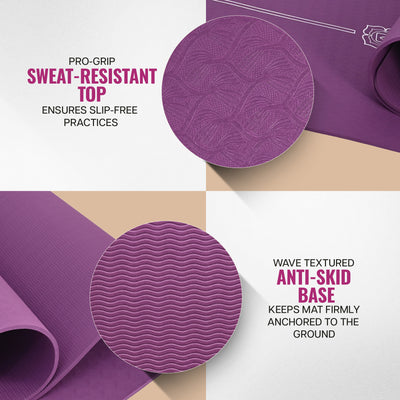 True Alignment TPE Yoga Mat - 6mm