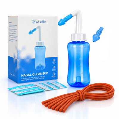 Nasal Cleanser with 300ml Squeeze Bottle, Kit with Interchangeable Nozzles