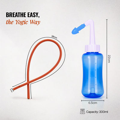 Nasal Cleanser with 300ml Squeeze Bottle, Kit with Interchangeable Nozzles