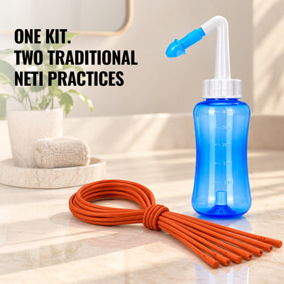 Nasal Cleanser with 300ml Squeeze Bottle, Kit with Interchangeable Nozzles