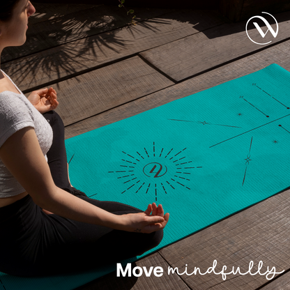 Dual Layer Alignment TPE Yoga Mat - 6mm