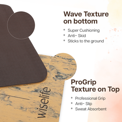 Dual Layer Alignment TPE Yoga Mat- 6mm