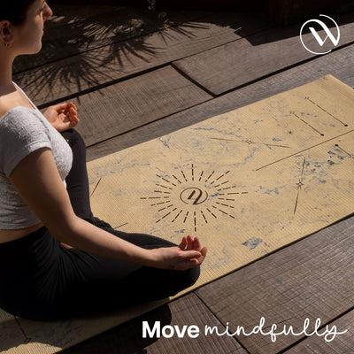 Dual Layer Alignment TPE Yoga Mat- 6mm