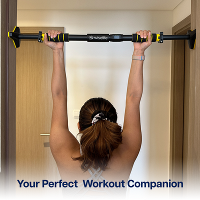 Wise Heavy-Duty Adjustable Pull Up Bar | Supports Up to 200 kg