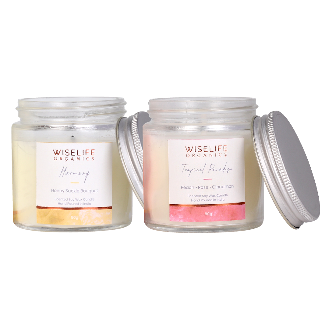 Organic Scented Candle - Set-2- (80g)