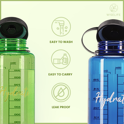 Hydrate Large Water Bottle- Set