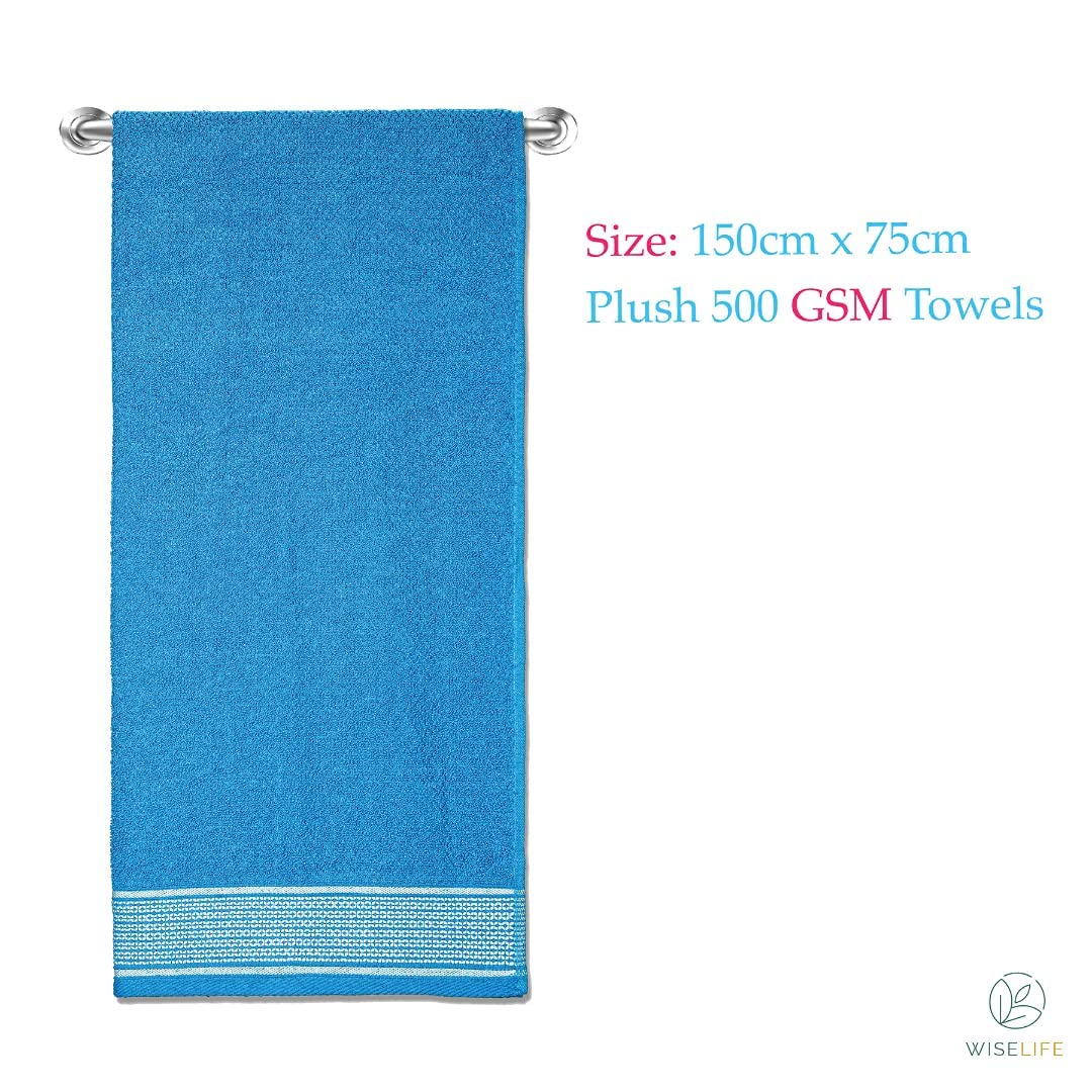 Bath Towels 500 GSM - Sea Blue