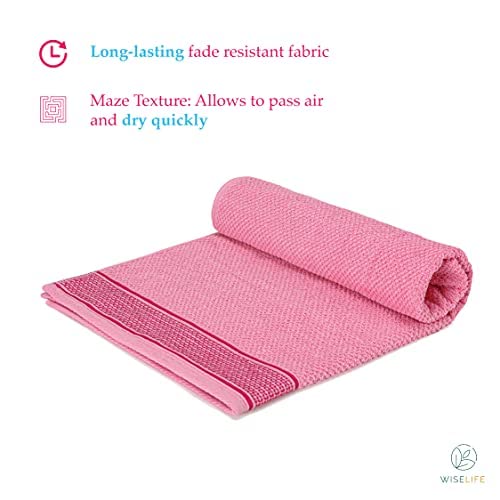 Bath Towels 500 GSM - Raspberry Pink
