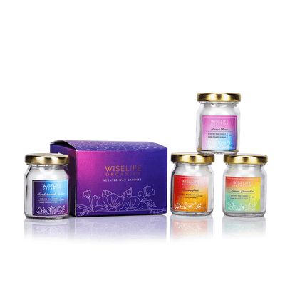 Organics Scented Candle Set of 4- (50g)