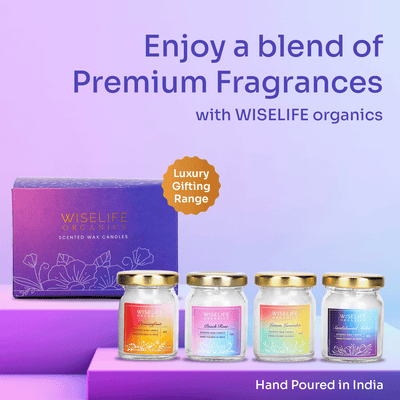 Organics Scented Candle Set of 4- (50g)